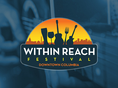 Within Reach Logo branding design festival graphic icon logo music typography