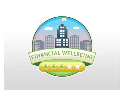 Financial Badge app badge icon illustration lighthouse mobile orange