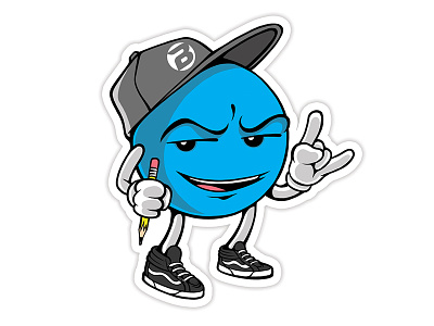 BLM Dude cartoon character graphic illustration sticker