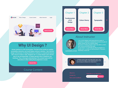 UISCOPE webpage design adobexd adobexduikit curves daily dailyui dailyuichallenge design dribbble flat flat illustration flatdesign ui web website