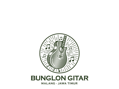 LOGO PROJECT FOR BUNGLON GITAR branding design illustration logo