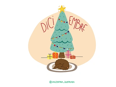 Diciembre december design dibujo digital illustration digitalart diseño gráfico ilustración ilustrador personajes typography vector