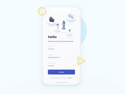 Daily UI Challenge #001 - Sign Up