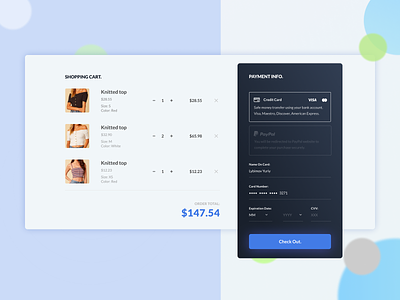 Daily UI Challenge #002 - Credit Card Checkout cart checkout clothing credit card daily ui challenge dailyui dailyui 002 dailyui challenge design desktop payment price shopping cart ui vector web