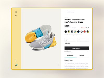 Customize Product - Daily Ui #033 customize product daily ui challenge dailyui dailyui challenge dailyui033 design product product page puma shoes ui vector web