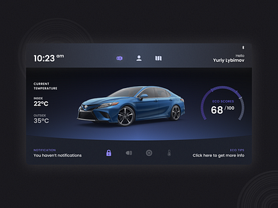 Daily Ui Challenge #034 - Car Interface