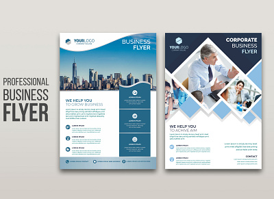 PROFESSIONAL BUSINESS FLYER DESING TEMPLATES advertisement background banner creative design editable flyer frame layout media offer photo post quote sale social square template vector yellow