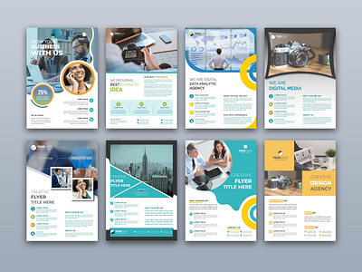 Professional Business a4 Flyer Template Bundle