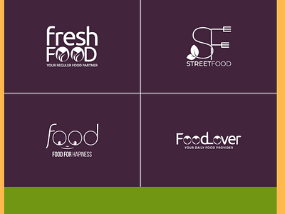 FOOD & RESTAURANT LOGO FOR BRANDING brand identity branding creative food logo graphic design logo modern restuarant logo street food logo vector