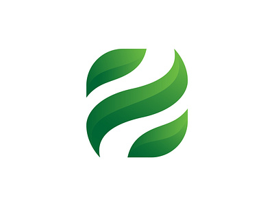 Z Leaf Logo felikslogo leaf logo letter z logo logomark plants z letter logo