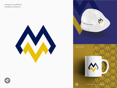 MMM Logo concept for Contractors Company branding contractors contractorslogo design felikslogo indonesia logo logoconcept logodesign logoidea logommm logos marketing mmmlogo supplier