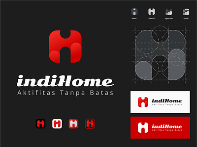 IndiHome Logo (concept) communication data service design family felikslogo indihome indonesia internet logo network telkom web