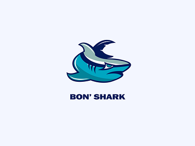 BonShark Logo design branding fish logo icon illustration logo logo designer vector