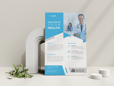 Medical Flyer Design Creative, simple, minimalist graphic design minimalist print