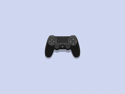 Playstation 4 Controler Illustration art controler design designer dualshock flat illustration illustrator minimal play playstation playstation4 vector