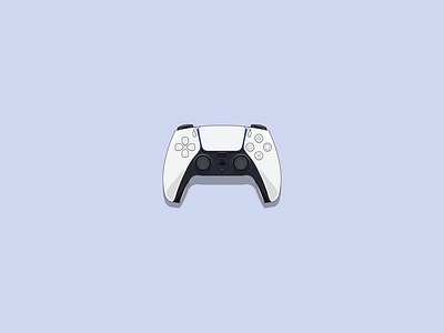 Playstation 5 Controler Illustration art controler design dualshock flat game illustration illustrator minimal play playstation playstation5 vector videogame videogames