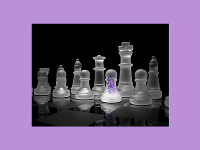 Lilac Pawn chess double exposure flower glass graphic design image editing lilac nature pawn photo edit photomanipulation photoshop purple