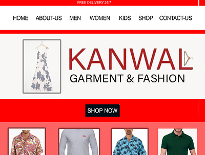 GARMENTS WEB branding design garments ui