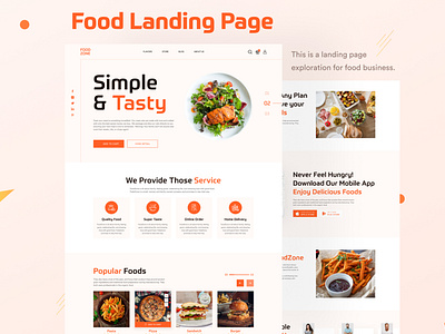 Food Business Landing Page
