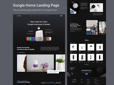 Google Home Landing Page