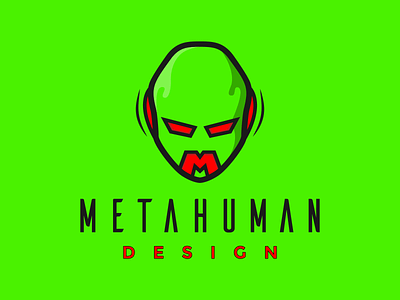 Check my new Logo! 2021 Metahuman design logo. bold brand branding graphic green illustrator metahumandesign strong superhero vector