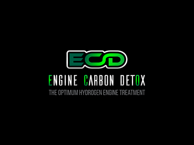 Engine Carbon Detox automotive branding eco green identity logo
