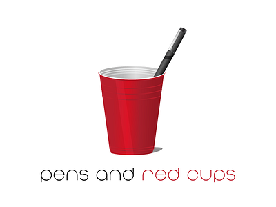 Pens and Red Cups