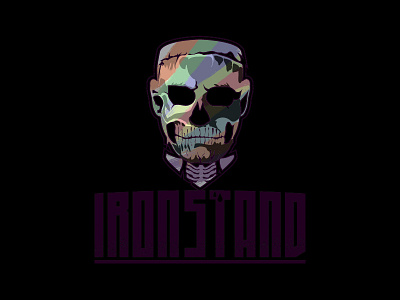IRONSTAND - Skeletal apparel bodybuilder face gym gymrat illustration ironstand logo motivation skeletal tshirt workout