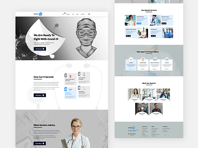 COVID-19 Landing Page app clinic corona corona virus coronavirus covid 19 covid19 doctor epidemic healthcare hospital hospital landing page landing page medical medical website medicine pandemic patient virus web