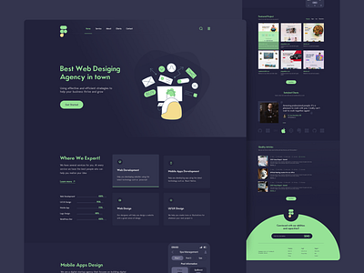 Web Desiging Agency Landing Page