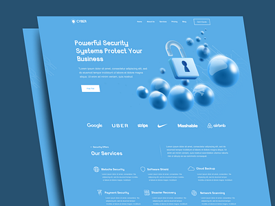 Cyber security services animation cyber cyber security cyberpunk cybersecurity hacker hacking homepage interaction landing page lock phishing privacy protection security security agency shield uiux web design website