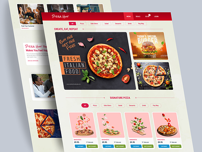 Pizza Hut- Restaurant Landing Page