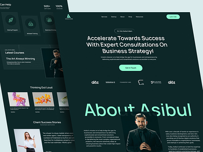 Business Advisor Landing Page