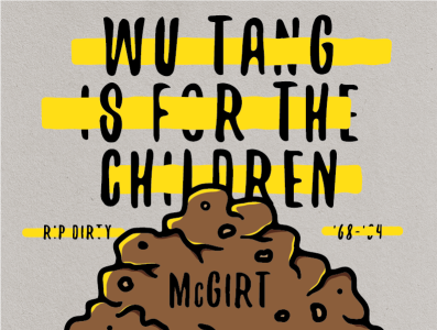 Wu Tang is for the Children design illustrator mockup odb photoshop poster shimmyshimmyyam vector wutang