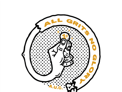 All Grits No Glory design freelance graphic design illustration illustrator selfemployed vector