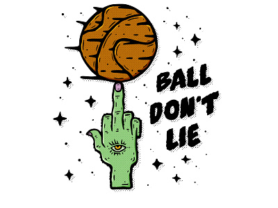 Ball Don't Lie ballislife basketball graphic design illustration illustrator photoshop