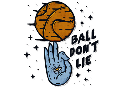 Ball Don't Lie ballislife basketball graphic design procreate