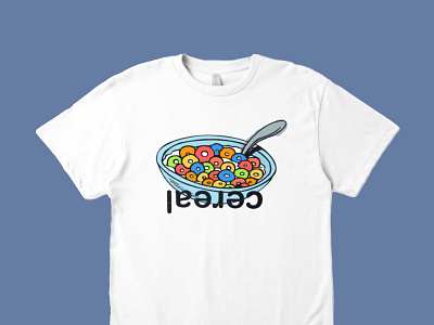 teecerealface cereal design food illustration illustrator milk plate t shirt vector