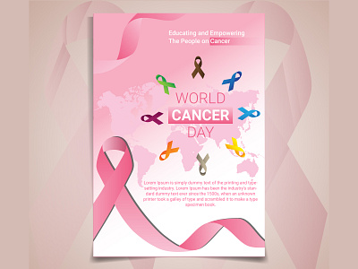 World cancer day banner/poster/flyer