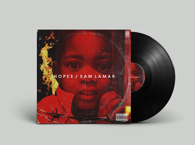 HOPES - SAM LAMAR album album artwork album cover album cover design albumcoverdesign electronic photoshop