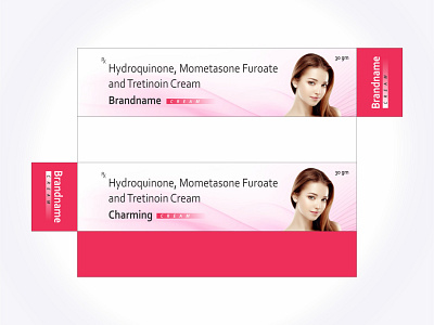 FACE CREAM artwork artworks branding cream creame design face cream fair bright cream fair cream flat packaging packaging design skin bright skin bright cream