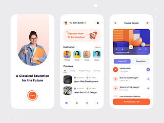 Education App UI Design by Devignedge Design Agency on Dribbble