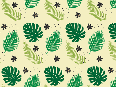 Leafs_patterns art design flower illustration plant