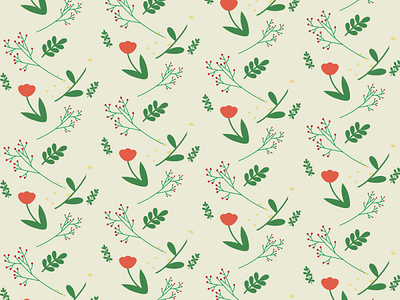 Pattern of flower branding design flower illustration logo plant ui wallpepper