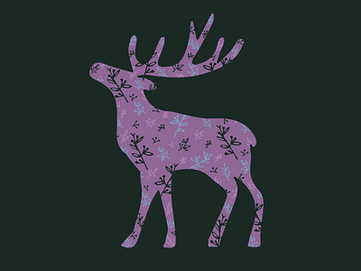 Christmas deer animal christmas deer design holiday illustration vector