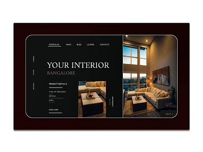 Layout for Interior decor site example