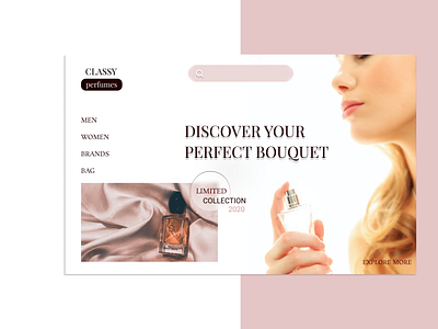 Perfumes Website Design