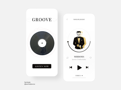 Classic Music Player app appdesign appui design figma minimal minimalui ui uibucket uidesign uidesigner uitrends uiux uiuxdesign uiuxdesigner uiuxdesigns ux uxui uxuidesign