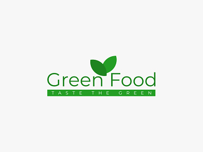 Green Food Logo brand identity branding design food logo green green logo logo logo design minimal minimalist minimalist logo