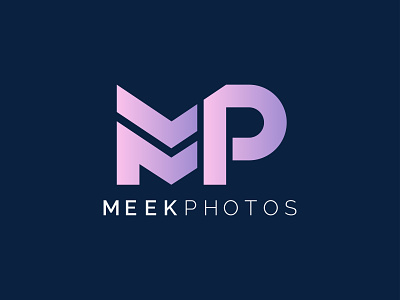 Meek Photos Logo Design brand identity branding design initials logo lettermark logo logo logo design logo designer m letter logo minimal minimalist minimalist logo mp letter logo p letter logo